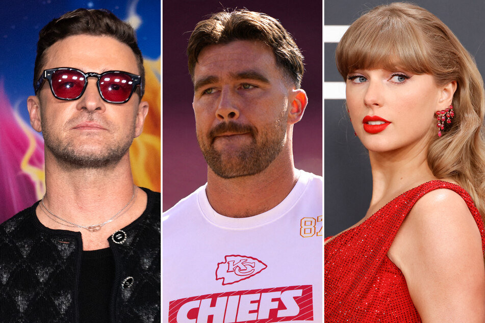 Travis Kelce parties with Justin Timberlake in Vegas – but where is Taylor Swift?