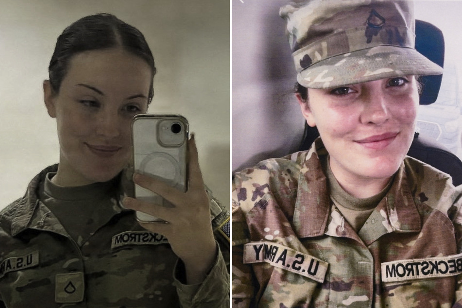 Sarah Beckstrom, a member of the West Virginia National Guard, died after being shot in Wednesday's attack in Washington DC.