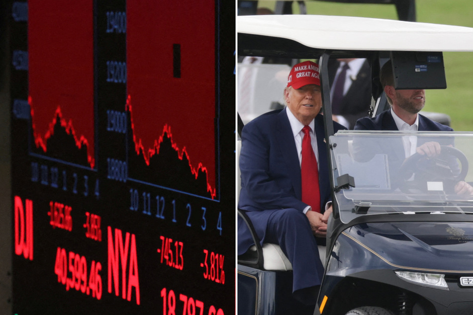 Trump hits the golf course as sweeping tariffs wreak havoc on global economy