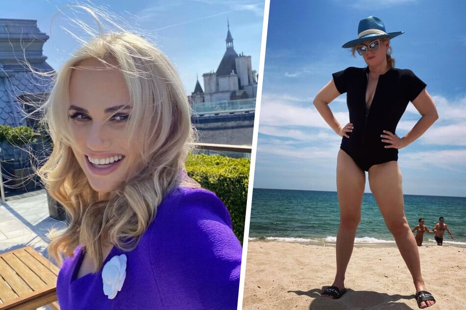 Rebel Wilson (41) couldn't be happier after her weight loss journey (collage).