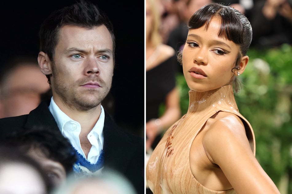 Harry Styles (l.) and Taylor Russell are said to have called it quits after over a year of dating.