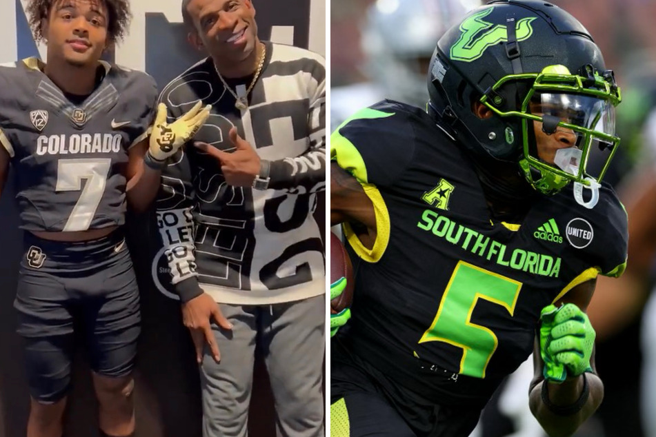 Freshman running back Dylan Edwards (l) and South Florida transfer Jimmy Horn Jr. will be two players to watch in the Colorado Buffaloes' spring game on Saturday.