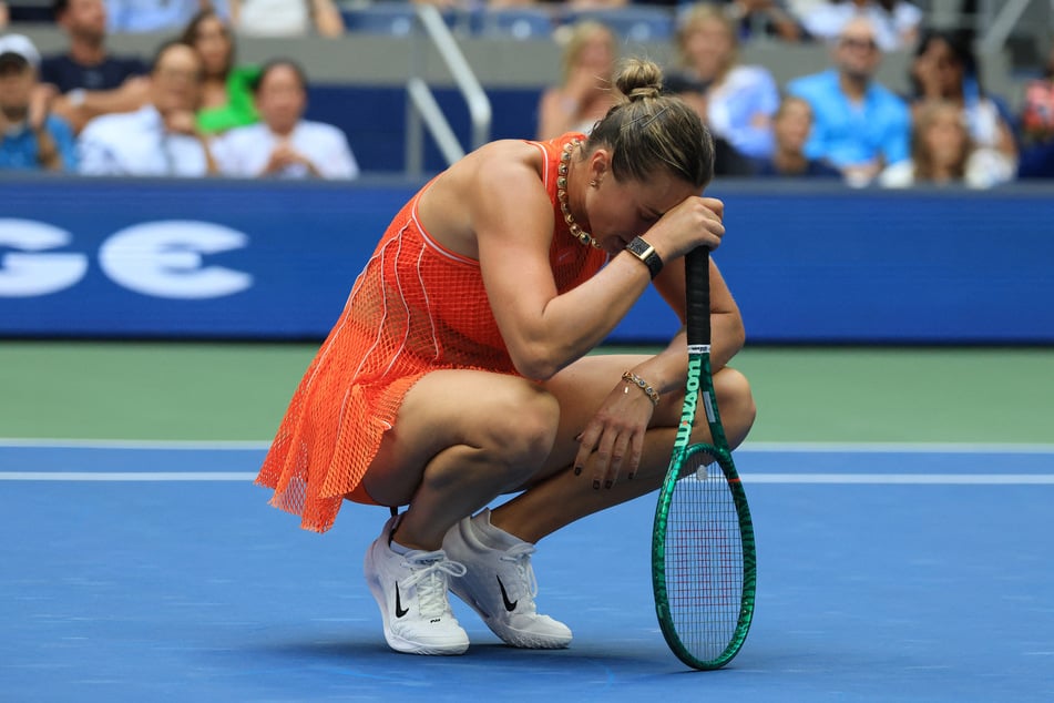 Aryna Sabalenka had been vying to achieve a rare three-peat of US Open victories. She grew increasingly frustrated and smashed her racquet repeatedly.