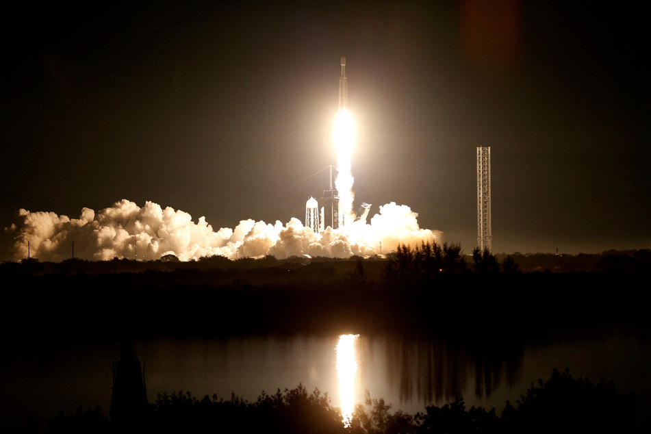The US military's secretive X-37B robot spaceplane lifts off on its seventh mission to orbit, the vehicle's first launch atop a SpaceX Falcon Heavy rocket, from the Kennedy Space Center in Cape Canaveral, Florida.