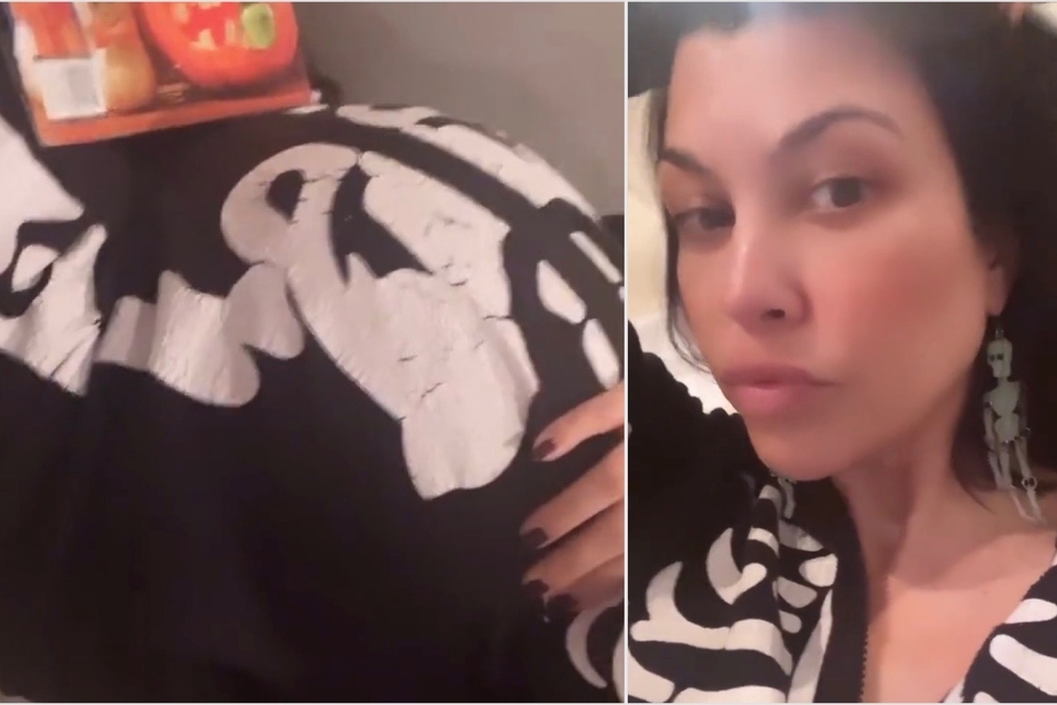 Kourtney Kardashian gets into "Halloween Queen" shape early with spooky fit!