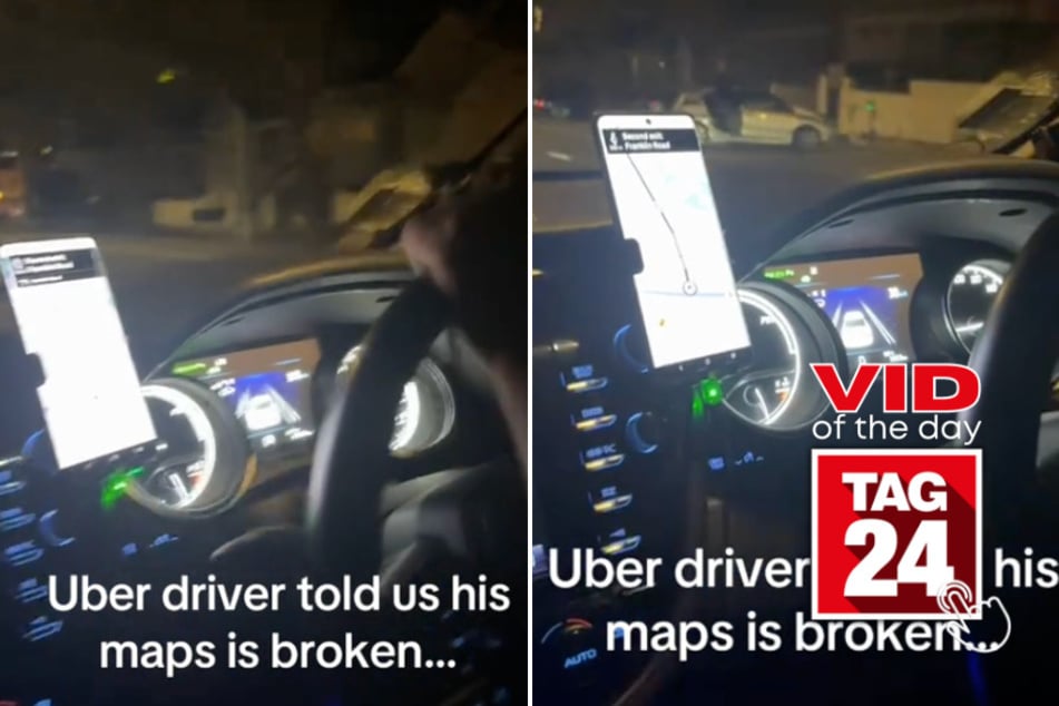 Viral Video of the Day for December 28, 2024: Uber driver's "broken" maps app delivers comedy gold on TikTok!