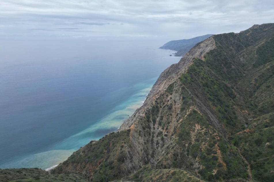 An aerial shot of Catalina Island, which is about 22 miles off the coast of Los Angeles. A medical helicopter crashed after leaving Catalina Island; two people were killed. 