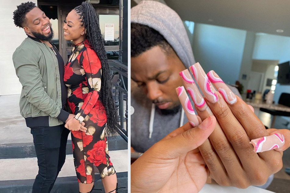 Husband of the year: Man goes viral for graciously letting wife do his nails