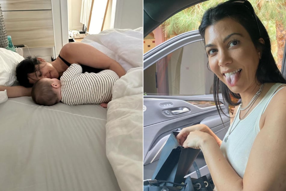 Kourtney Kardashian cuddles baby Rocky in sweet tribute from Travis Barker