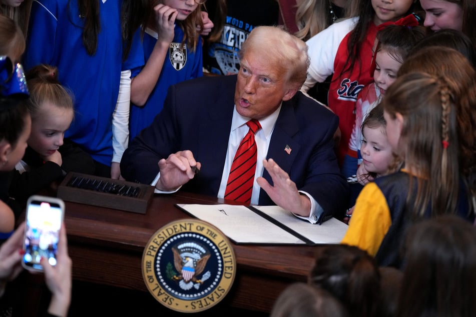 President Trump signed an executive order earlier this month banning transgender athletes from women's sports.