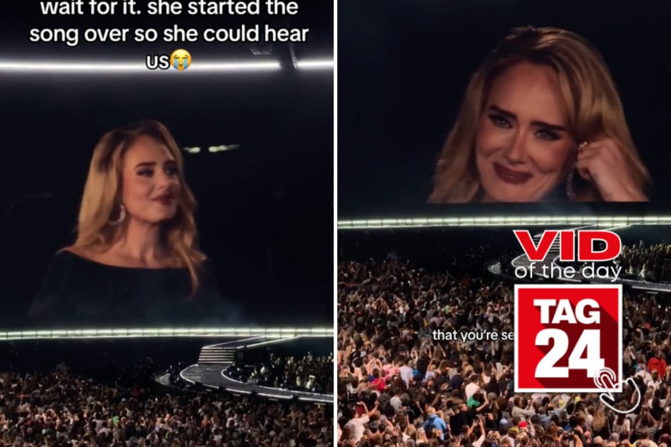 Viral Video of the Day for October 6, 2024: Adele restarts song during concert to hear audience sing along!
