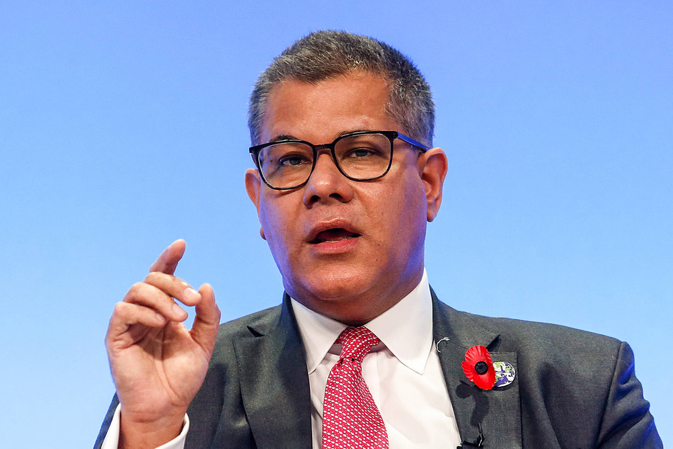 COP26 President Alok Sharma during talks on November 5.