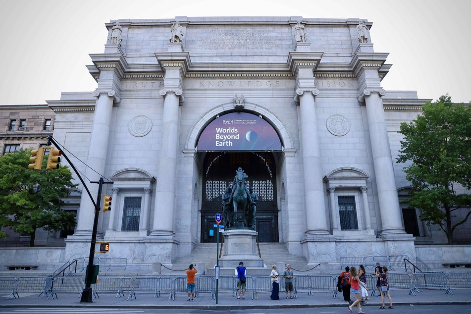 The statue of Theodore Roosevelt outside the American Museum of Natural History in New York.