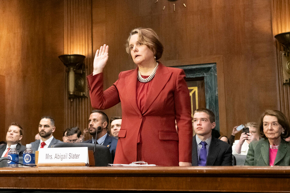 Gail Slater (pictured) previously served as a policy advisor to Vice President JD Vance.