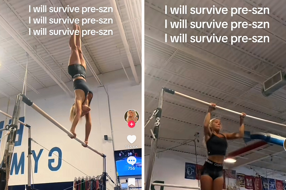 Olivia Dunne breaks a sweat in viral TikTok that's "no joke"