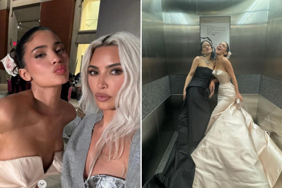 Kylie Jenner (l.) shared brand new pics on social media looking stunning at the 2024 Met Gala.