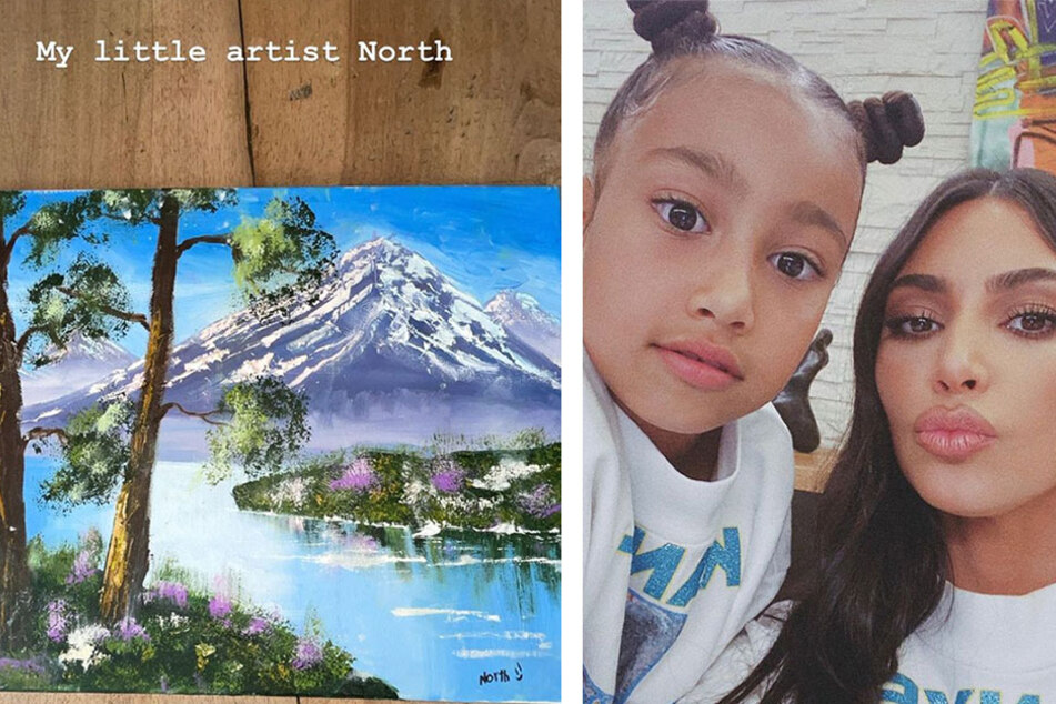 Kim Kardashian accused of lying about her daughter's amazing painting