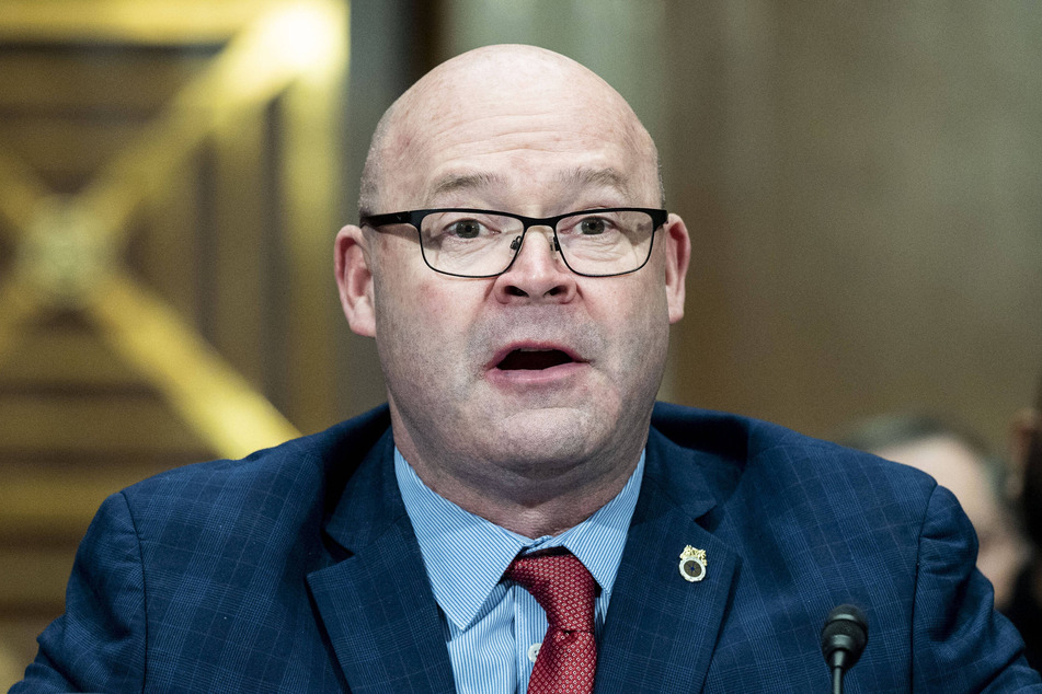 Sean O'Brien, president of the International Brotherhood of Teamsters, speaks during a Senate Health, Education, Labor, and Pensions Committee hearing at the US Capitol.