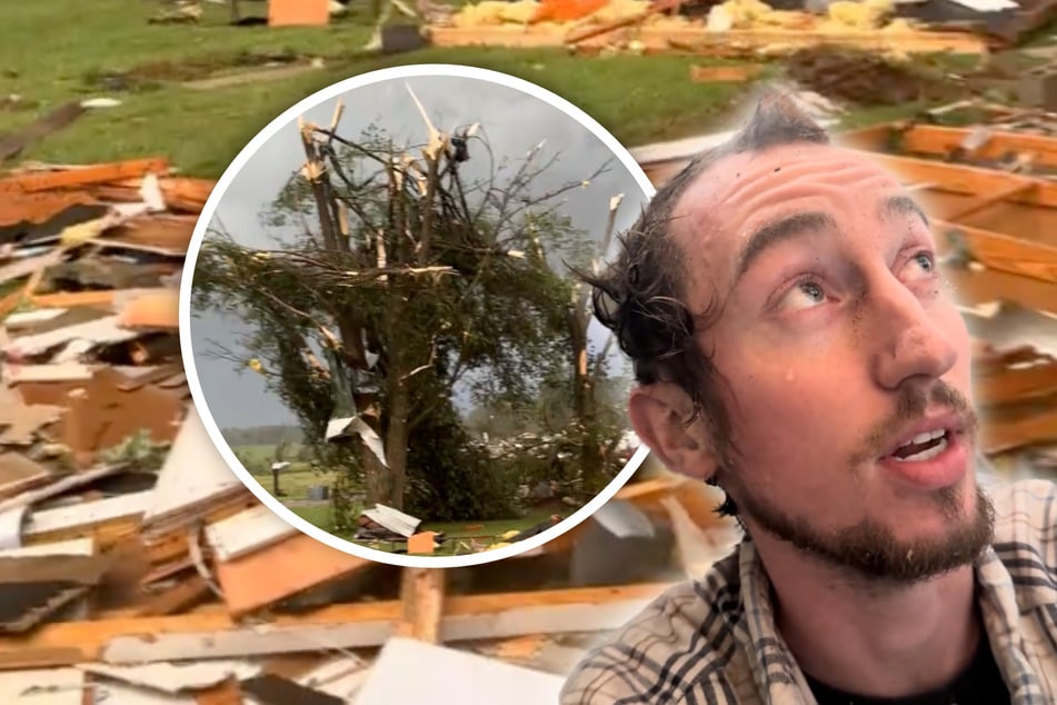 Trevor Jason Kreke must have had a guardian angel when a tornado reduced his rental house to rubble – and he was caught in the middle of it.