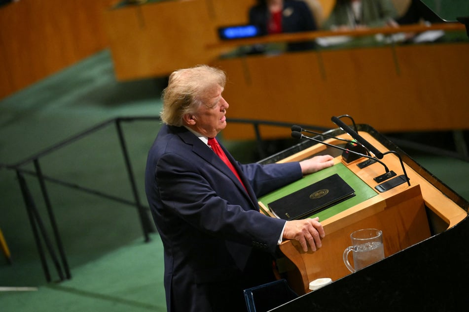 President Donald Trump addresses the 81st United Nations General Assembly at the UN headquarters. AI safety is one of the major topics of focus at this year's assembly.