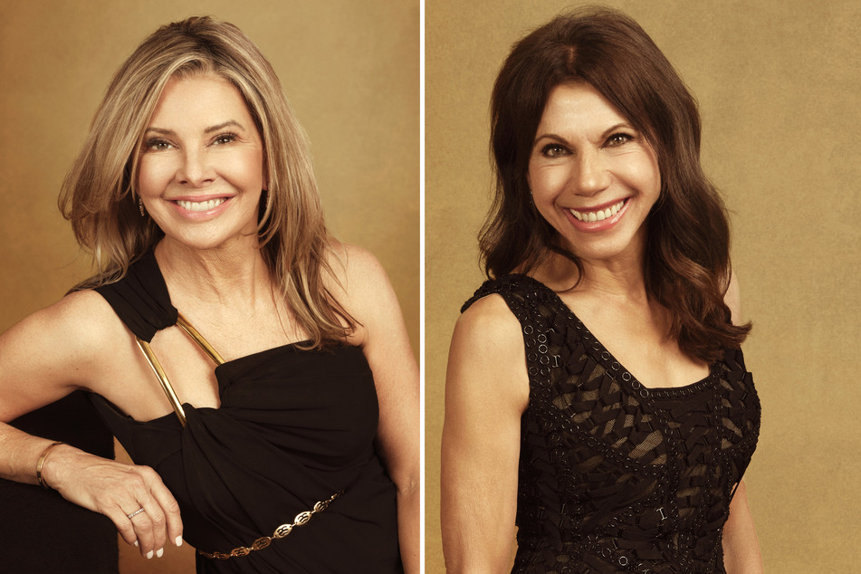 Nancy Hulkower (l.) and Theresa Nist scored Week 2's date roses on The Golden Bachelor.