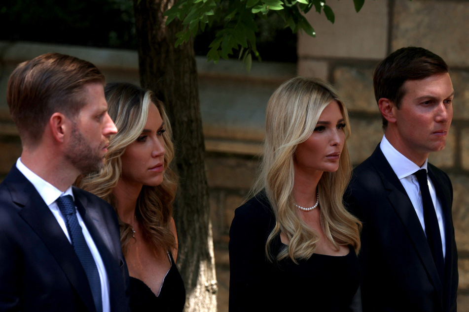 Former President Donald Trump's (2nd from r.) daughter Ivanka and her husband, Jared Kushner (r.), have been subpoenaed in the criminal investigation into Trump's role in the January 6 Capitol attack.