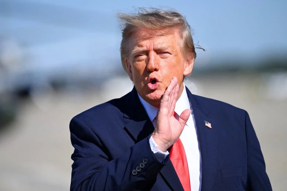 President Donald Trump before boarding Air Force One at Joint Base Andrews, Maryland, on October 23. A recent report claims the US military has made preparations to carry out a major strike against Iran at Trump's order.