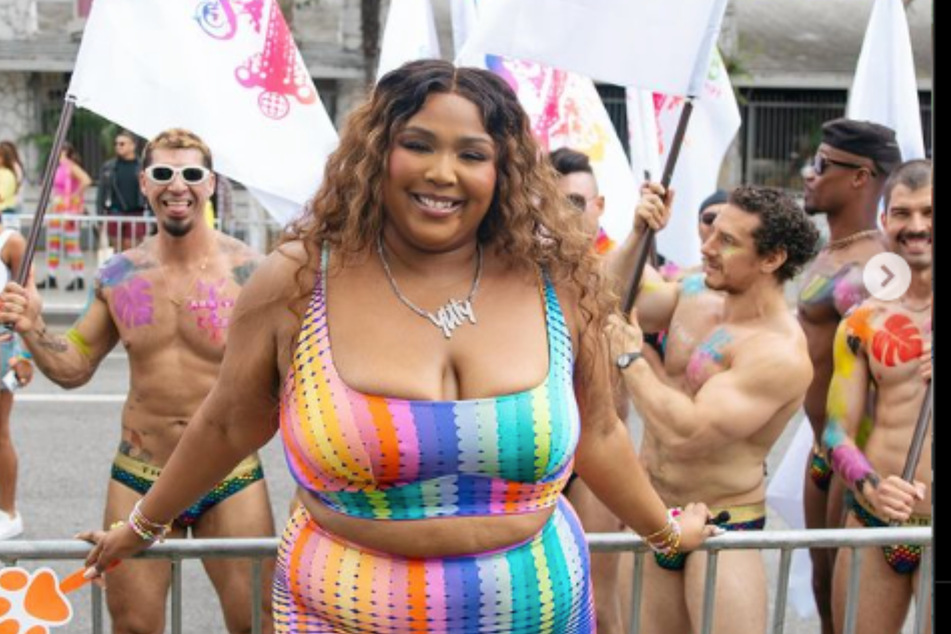 Lizzo showed up and out at Los Angeles' annual Pride Fest!