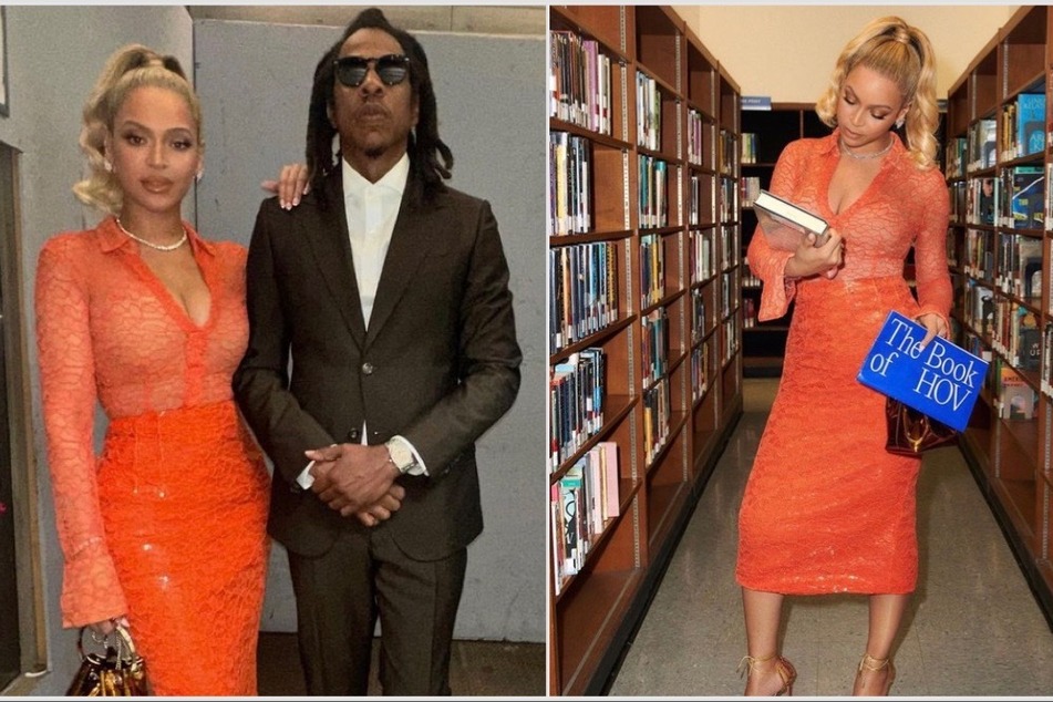 Beyoncé supports Jay-Z's New York City exhibit at chic night out