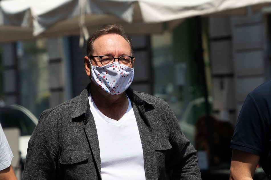Spacey photographed in Turin, Italy, where he starred in his first movie role after the 2017 revelations.