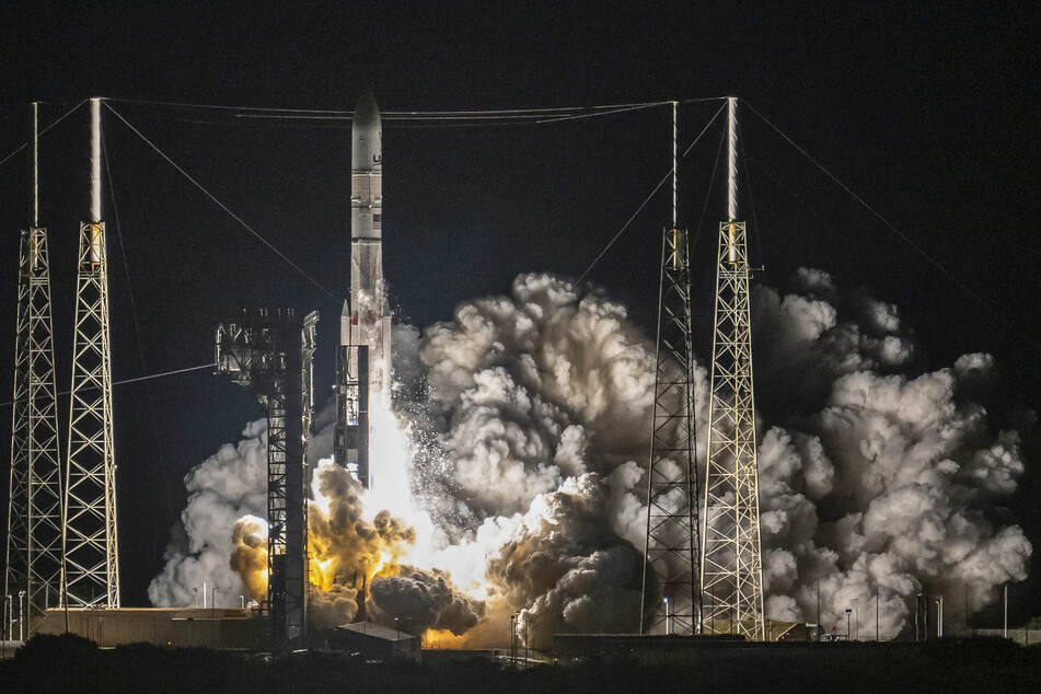 United Launch Alliance's (ULA) Vulcan Centaur, lifts off from Space Launch Complex 41d at Cape Canaveral Space Force Station in Cape Canaveral, Florida, on Monday for its maiden voyage, carrying Astrobotic's Peregrine Lunar Lander.