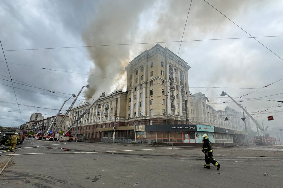 Russian strikes on Dnipro in eastern Ukraine on Friday killed multiple people, including children, and caused serious damage to buildings.