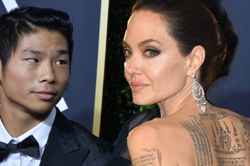 Angelina Jolie spotted with new ink while visiting ex-husband again!