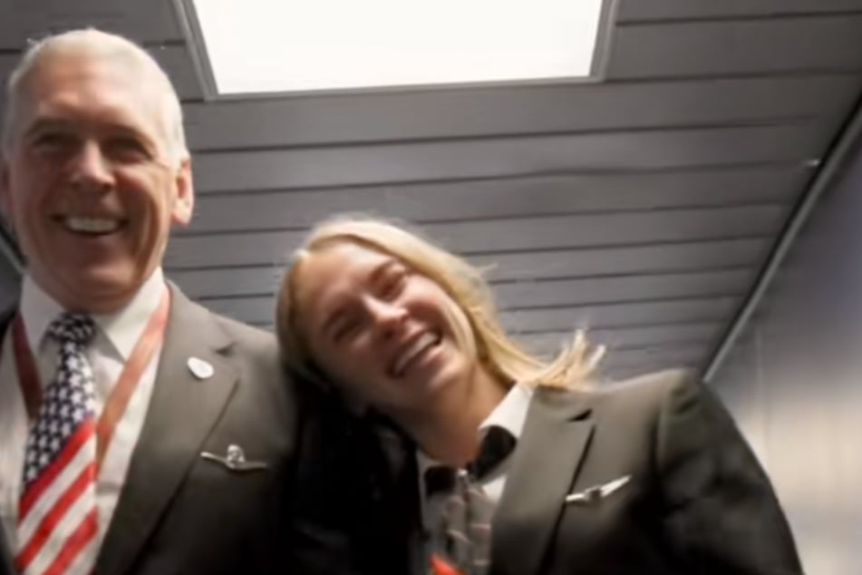 The father‑daughter duo will probably not forget their final flight together as pilots anytime soon.