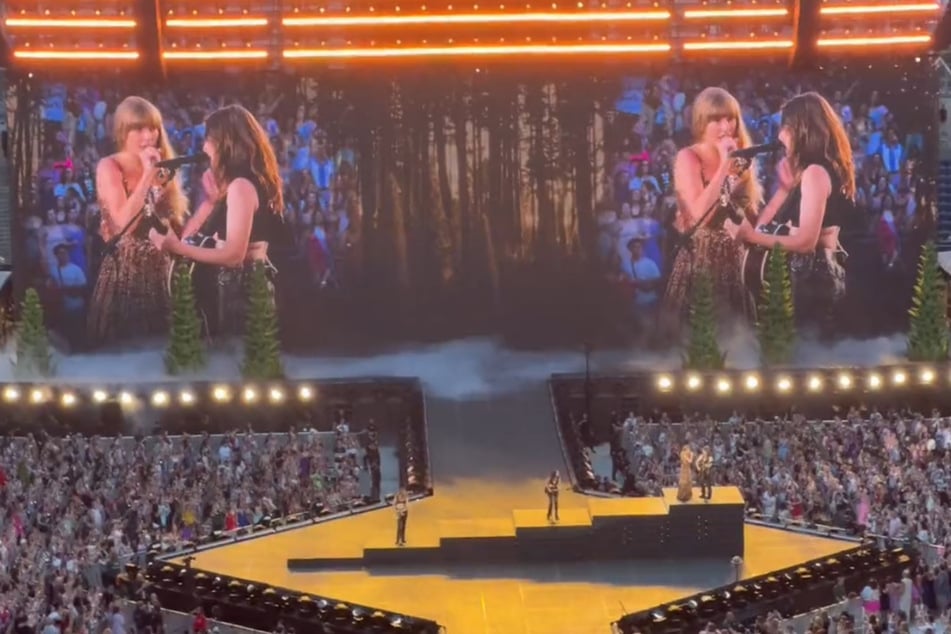 Taylor Swift brought out HAIM to perform no body, no crime during the evermore set in Seattle.