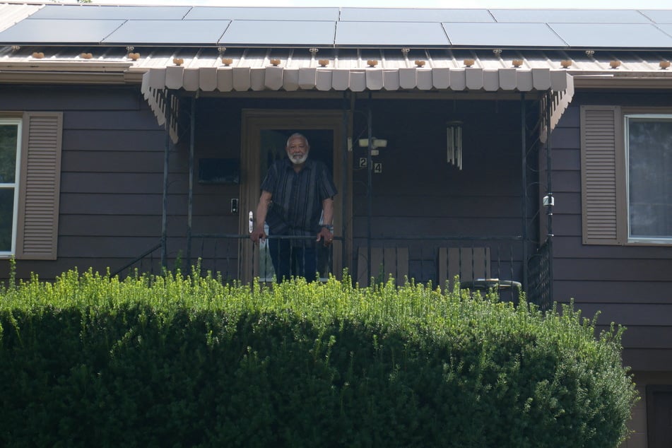 National Black Lung Association President Gary Hairston poses outside his home in Beckley, West Virginia, on August 13, 2026.
