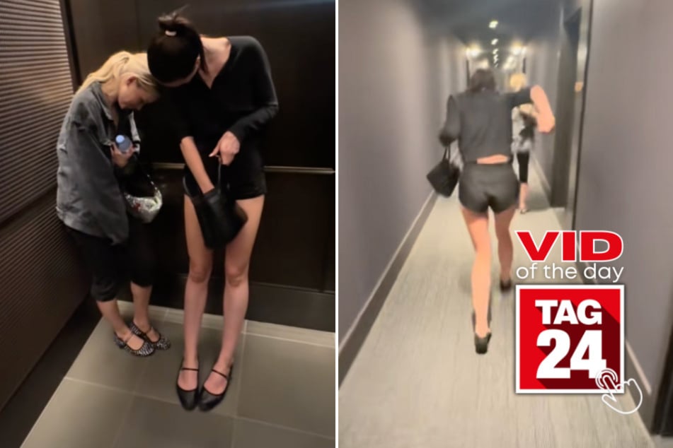 Viral Video of the Day for August 27, 2025: Girls literally "crash out" after coming home from dinner