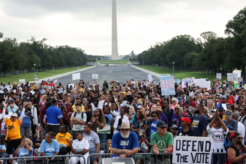 The Defend the Vote march comes ahead of November's crucial midterm elections.
