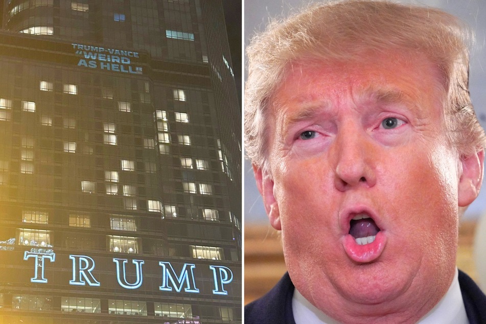 Democrats troll Trump with messages on Chicago tower ahead of DNC