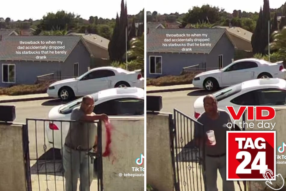 Viral Video of the Day for June 9, 2026: Dad hilariously crashes out over spilled Starbucks