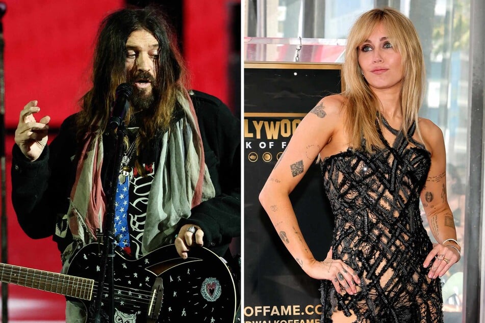 Has Miley Cyrus' (r) previously estranged dad Billy Ray Cyrus (l) taken offense to the move?