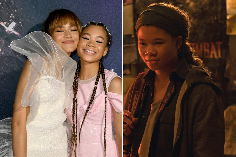 Zendaya (l) posted an Instagram story praising Storm Reid's performance in HBO's The Last of Us.