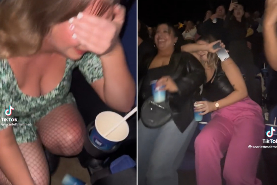 Concertgoers shared their reactions to Taylor Swift's entrance on TikTok after the show.