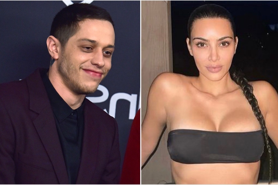 A bite of love! Kim Kardashian and Pete Davidson take PDA to a new level