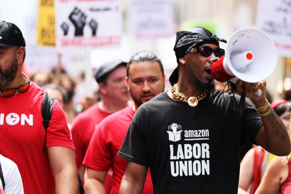 Amazon workers in New York celebrate passage of Warehouse Worker Protection Act