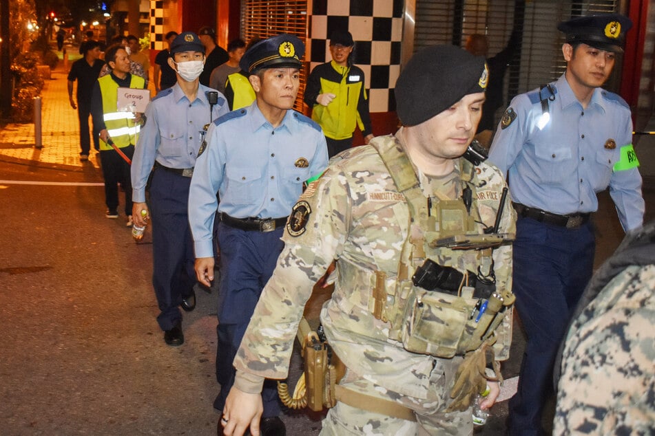 US service members joined Japanese police to patrol the streets of Okinawa just days before news of the latest rape accusations broke.