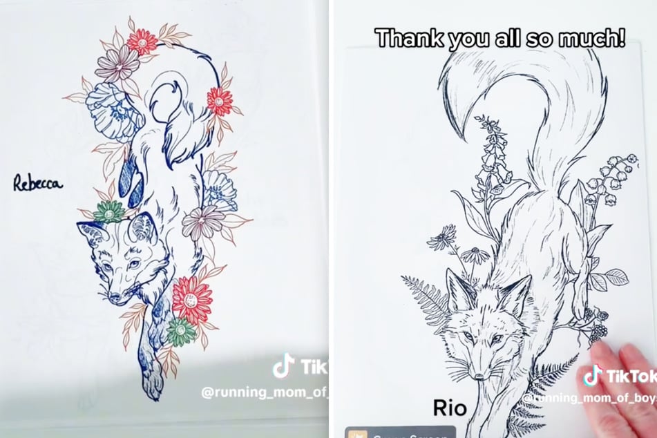 Courtney's story moved many people, including tattoo artists who have sent her sketches of her desired tattoo completely free of charge.