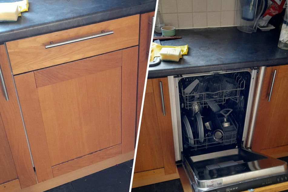 Man is shocked to find a hidden dishwasher – two years after moving in!