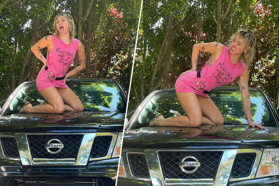 Miley Cyrus trolls her dad while pitching some NSFW merch