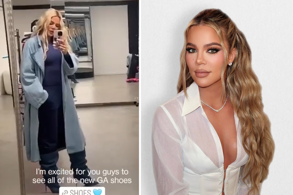 Khloé Kardashian models Good American's unusual new boot style
